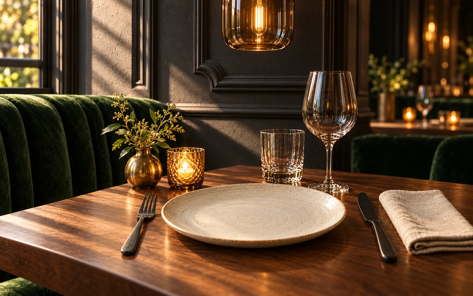 Material detail of the main dining room