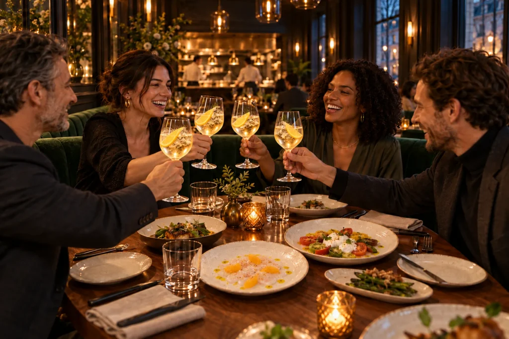 Dinner with friends