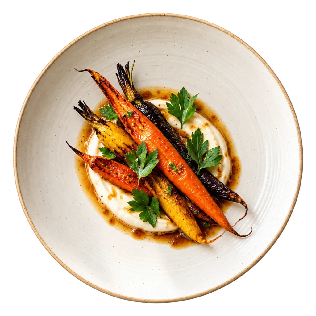 Artistic plated dish