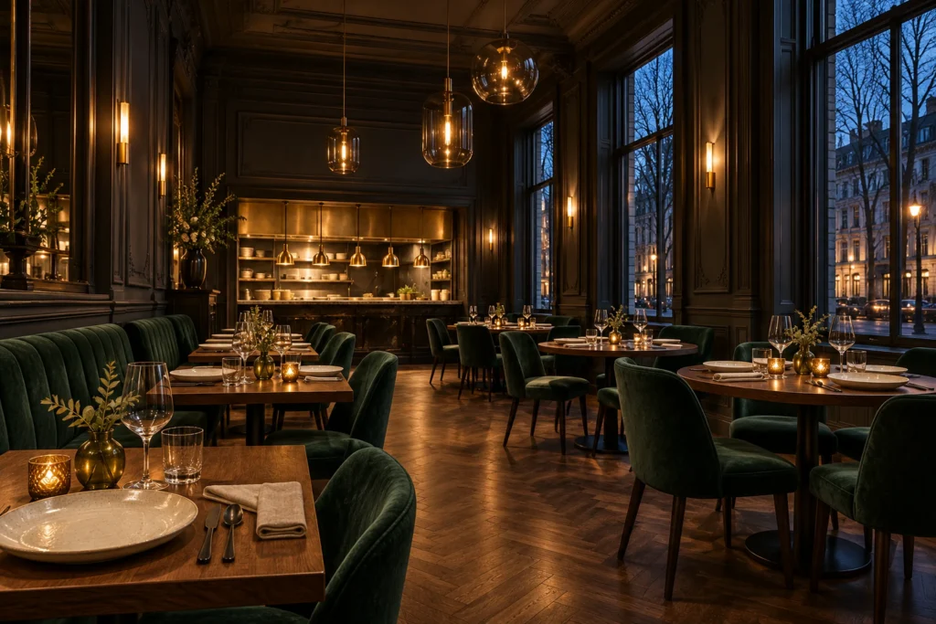 The dining room