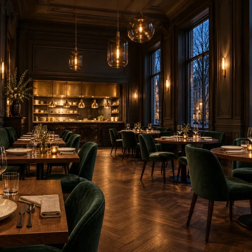 The dining room