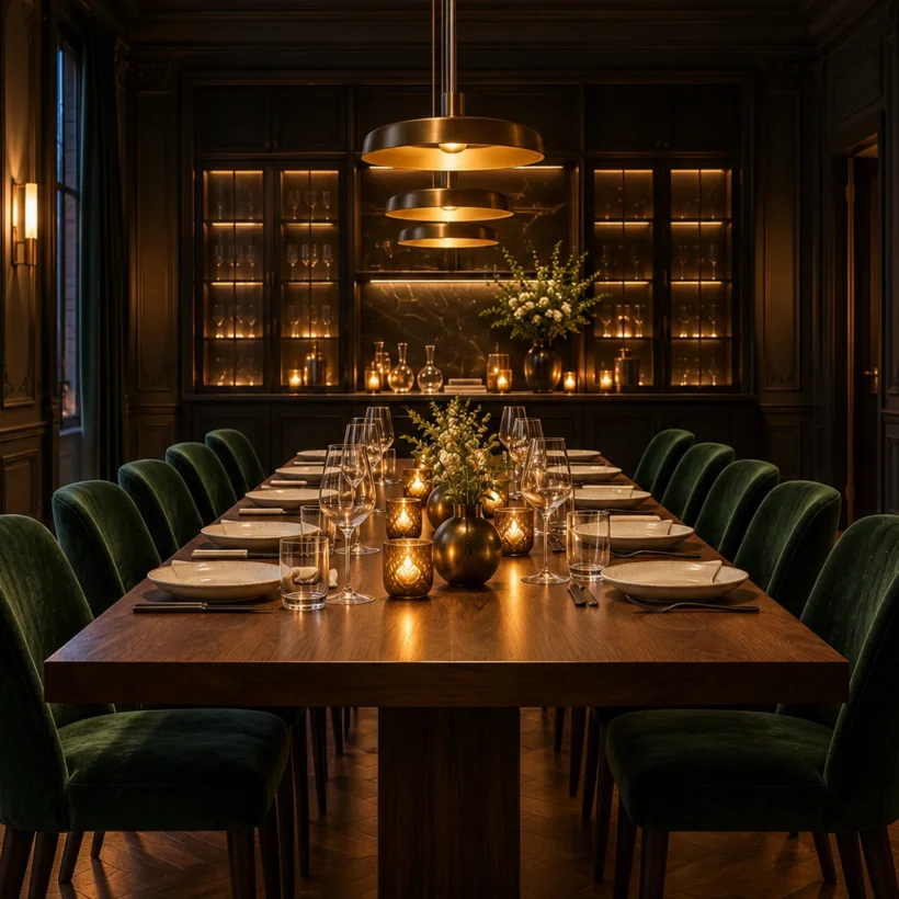 The private dining room