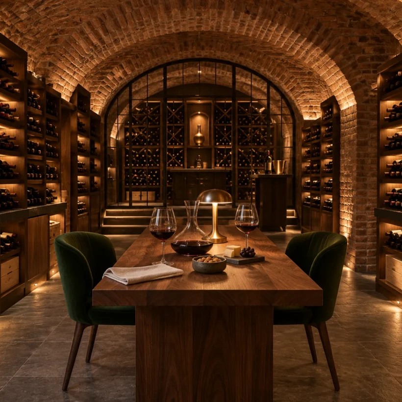 The wine cellar